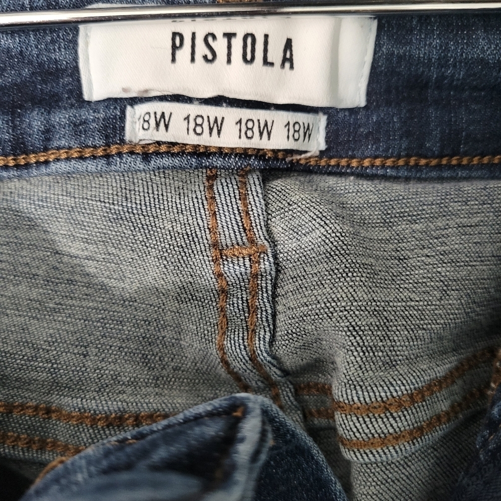 Pistola High Rise Skinny Stretch Blue Denim Women's Jeans Size 18W - Picture 7 of 9